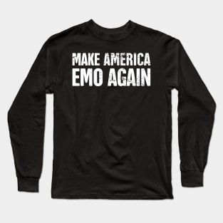 Funny American Emo Design Long Sleeve T-Shirt